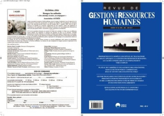 Revue de Gestion des Ressources Humaines N° 104, avril, mai, juin 2017