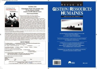Revue de Gestion des Ressources Humaines N° 105/2017 : Plan de licenciement : le cas des cadres inte