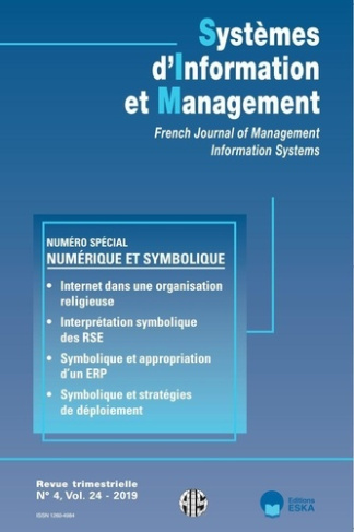 Systèmes d'Information et Management Volume 24 N° 4/2019 : Numerique et symbolique