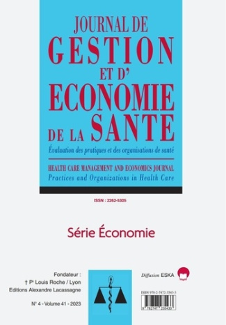 Evaluation des Pratiques et des Organisations de Santé. Journal de gestion et d'économie de la santé