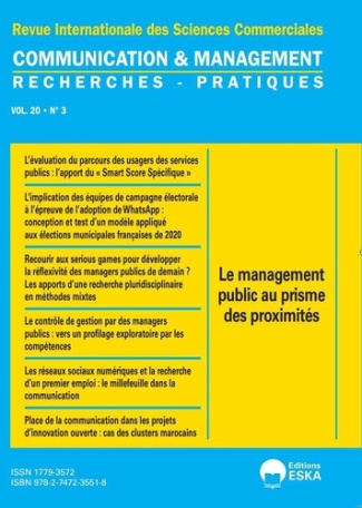 Communication et Management 3-2023. Le management public au prisme des proximités
