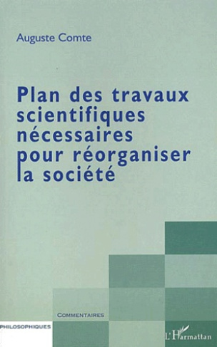 Plan des travaux scientifiques nécessaires pour réorganiser la société