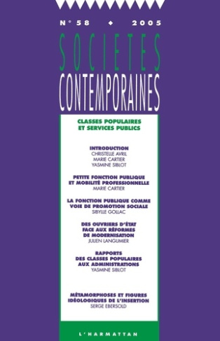 Sociétés contemporaines N° 58, 2005 : Classes populaires et services publics