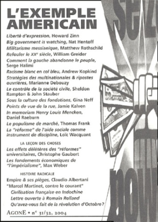 Agone N° 31-32, 2004 : L'exemple américain