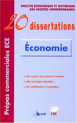20 dissertations d'Analyse économique et historique des sociétés contemporaines