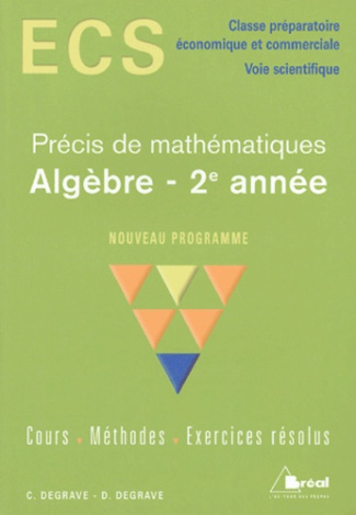 Algèbre 2e année ECS