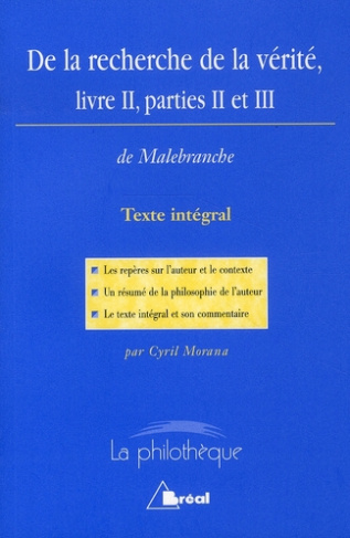 De la recherche de la vérité. Livre 2, Parties 2 et 3