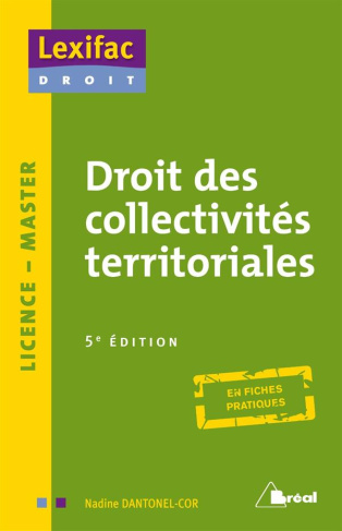 DROIT DES COLLECTIVITES TERRITIORIALES