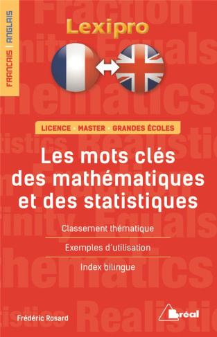 Les mots-clés des mathématiques et des statistiques. Edition bilingue français-anglais