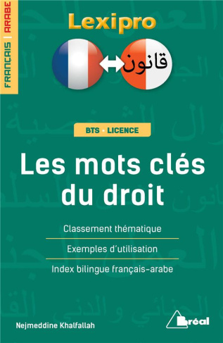 Les mots clés du droit. Classement thématique, exemples d'utilisation, index bilingue, Edition bilin
