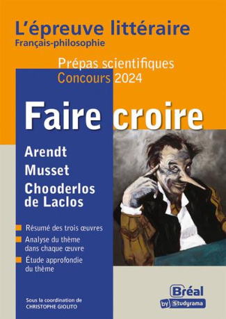 Faire croire. Choderlos de Laclos, Les liaisons dangereuses ; Alfred de Musset, Lorenzaccio ; Hannah