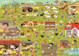 N.2 ANIMAUX DE LA FERME - 48 PIECES