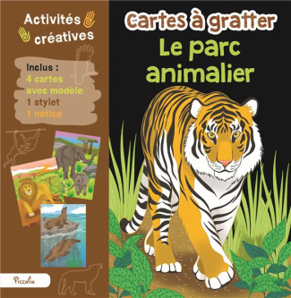 Le parc animalier. 4 cartes avec modèle, 1 stylet et 1 notice