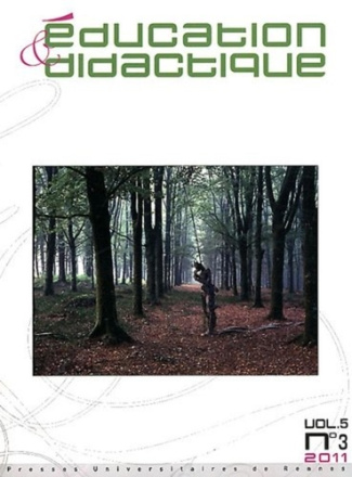 Education & didactique Volume 5 N° 3, Décembre 2011
