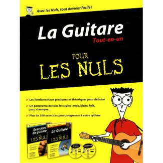 La Guitare Tout-en-un pour les nuls. Coffret 2 volumes : La Guitare pour les nuls ; Exercices de gui