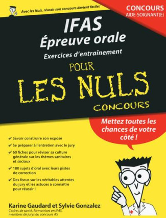 IFAS épreuve orale, exercices d'entraînement pour les nuls concours