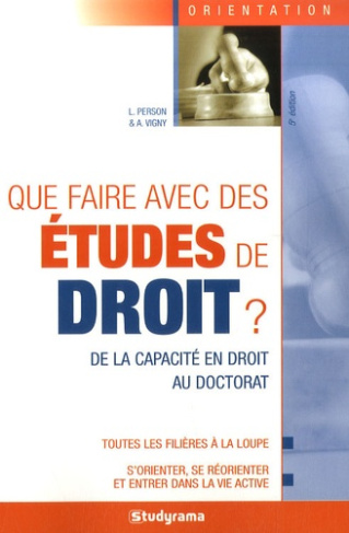 Que faire avec des études de droit? 5e édition
