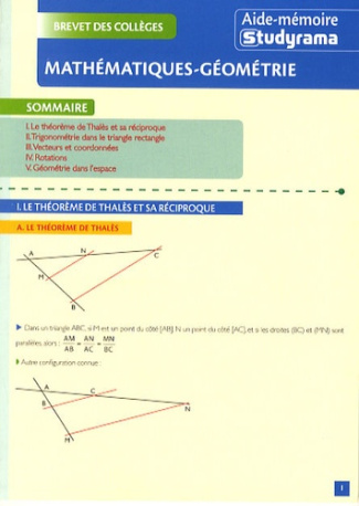 Mathématiques-géométrie. Brevet des collèges, 2e édition