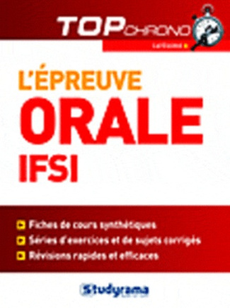 L'épreuve orale. IFSI Catégorie B