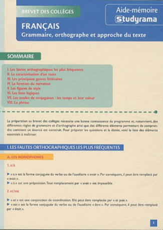 Grammaire, orthographe et approche du texte. 3e édition