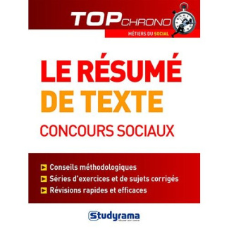 Le résumé de texte, concours sociaux