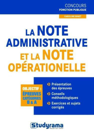 La note administrative et la note opérationnelle