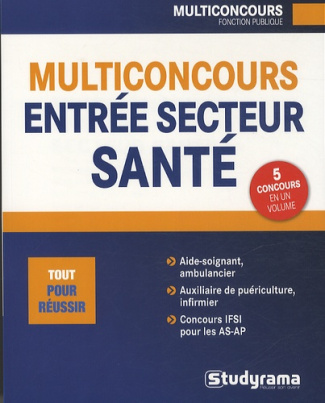 Multiconcours entrée secteur santé