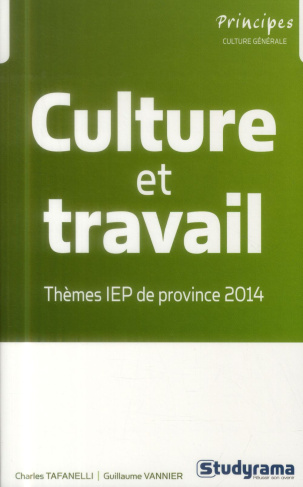 Culture et travail. Thèmes IEP de province 2014