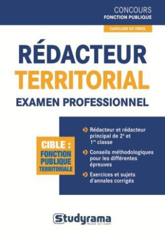 Rédacteur territorial examen professionnel