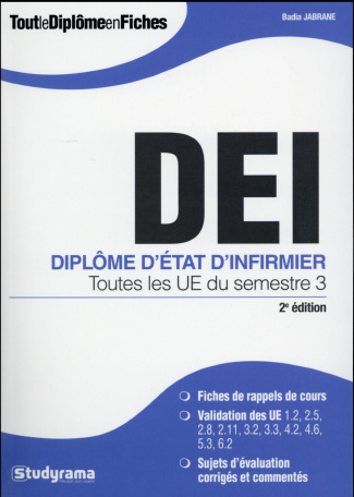 Diplôme d'Etat d'infirmier. Toutes les UE du semestre 3, 2e édition