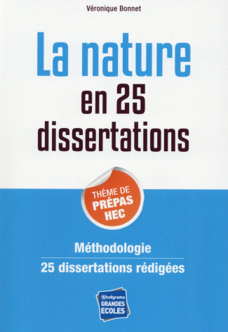 La nature en 25 dissertations. Sujet des concours EC 2015