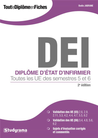 Diplôme d'Etat d'infirmier. Toutes les UE des semestres 5 et 6, 2e édition