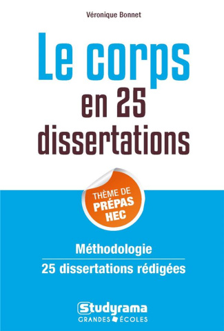 Le corps en 25 dissertations. Sujet des concours EC 2018