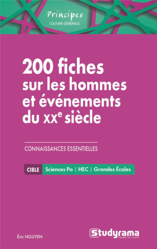 200 fiches sur les hommes et événements du XXe siècle