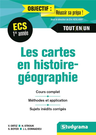 Manuel de cartes Histoire, géographie et géopolitique du monde contemporain 1re année ECS