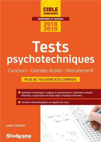 Tests psychotechniques. Edition 2018-2019
