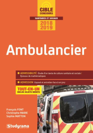 Concours Ambulancier. Edition 2018-2019