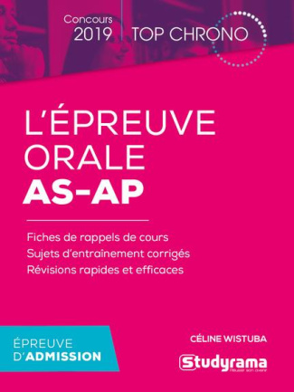 L'épreuve orale AS-AP. Edition 2019