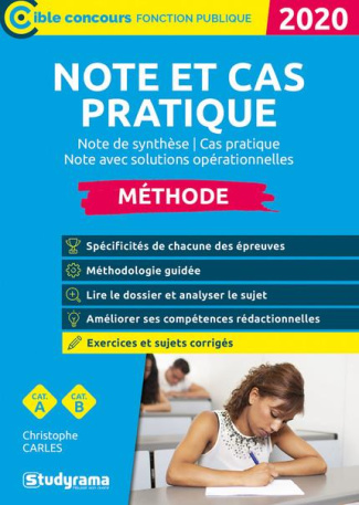 Note et cas pratique. Note de synthèse, cas pratique, note avec solutions opérationnelles, Edition 2