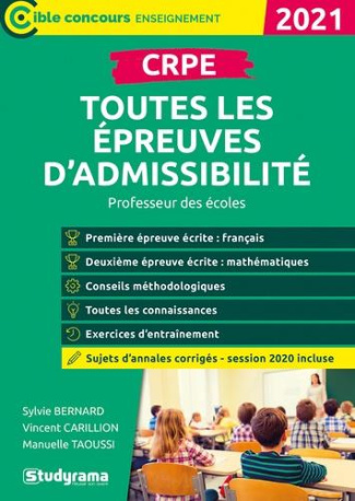 CRPE toutes les épreuves d'admissibilité. Edition 2021