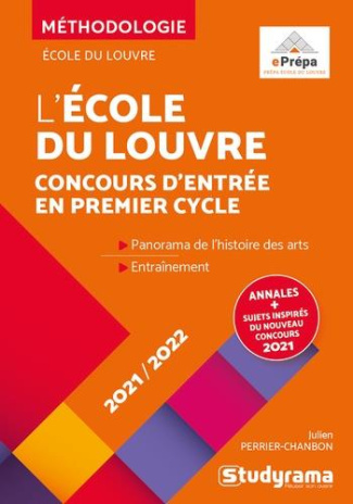 Concours d'entrée de l'Ecole du Louvre. Edition 2021-2022