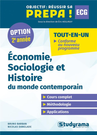 Economie, sociologie et histoire du monde contemporain. Deuxième année