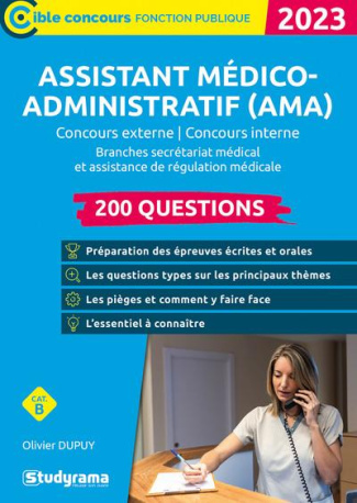Assistant médico-administratif (AMA). Branches Secrétariat médical et Assistance de régulation médic