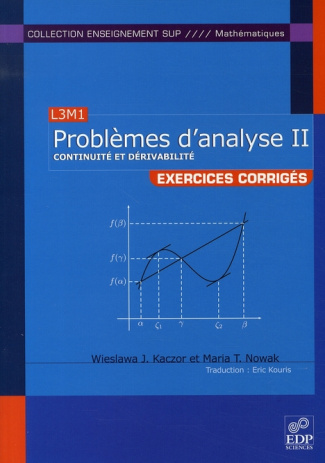 EXERCICES CORRIGES D'ANALYSE T2
