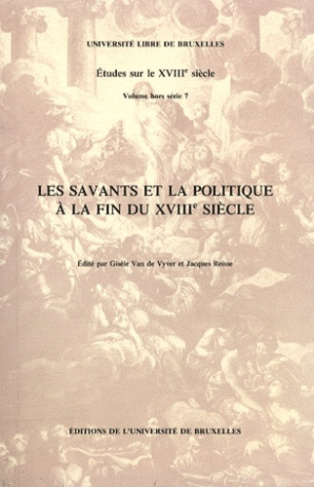 Les savants et la politique à la fin du XVIIIe siècle