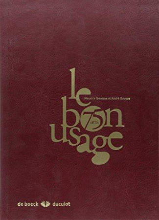 Le bon usage édition prestige. 2011