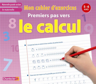 Mon cahier d'exercices premiers pas vers le calcul. 5-6 ans, Grande section