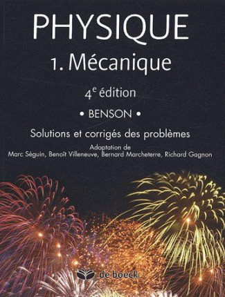 Physique . Tome 1 Mécanique, Solutions et corrigés des problèmes