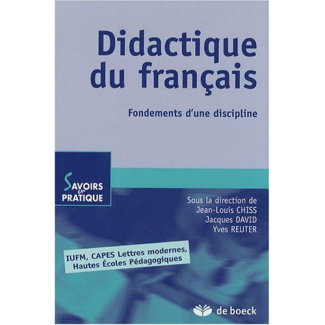 Didactique du français. Fondements d'une discipline