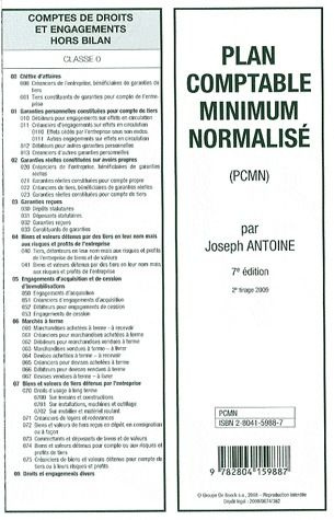 Plan comptable minimum normalisé. 7e édition